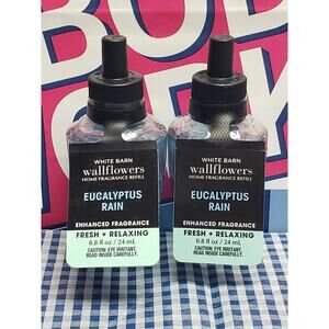 BBW Eucalyptus Rain FRESH & RELAXING Fragrance Wallflower 2 Refills